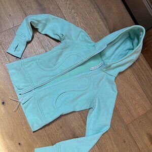 Lululemon mint green scuba hoodie Sz 2